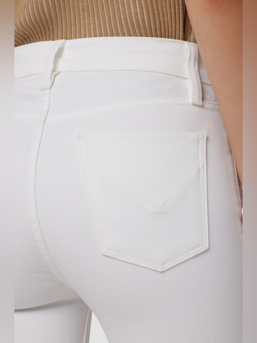 Classic White Women's Flare Jeans - Picture 6 of 7